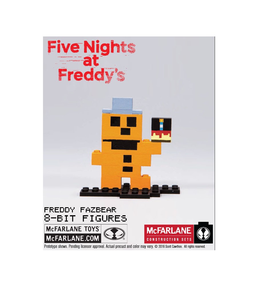 Five Nights At Freddys 8 Bit Freddy Buildable Figure Visiontoys